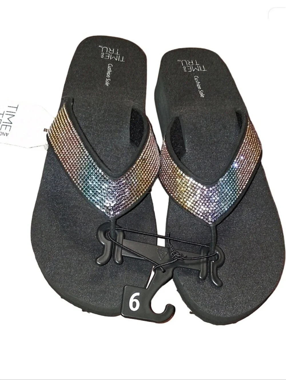 Womens Platform Glitter Flip Flops Sizes 9 & 10 NWT